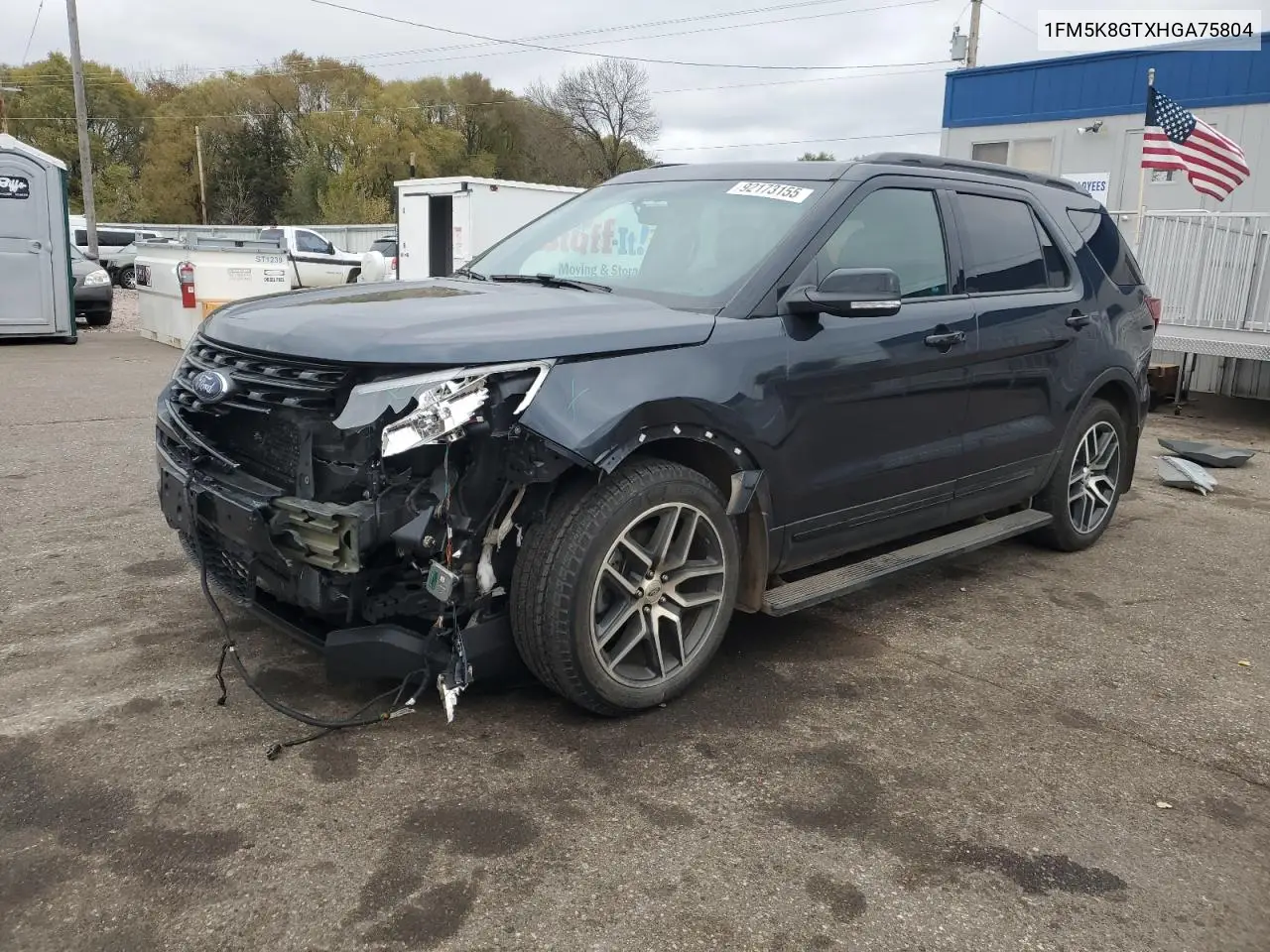 1FM5K8GTXHGA75804 2017 Ford Explorer Sport
