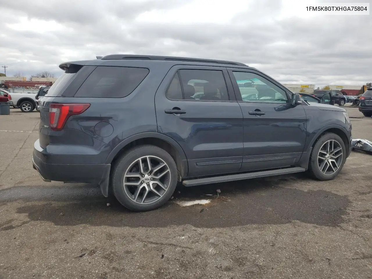 1FM5K8GTXHGA75804 2017 Ford Explorer Sport