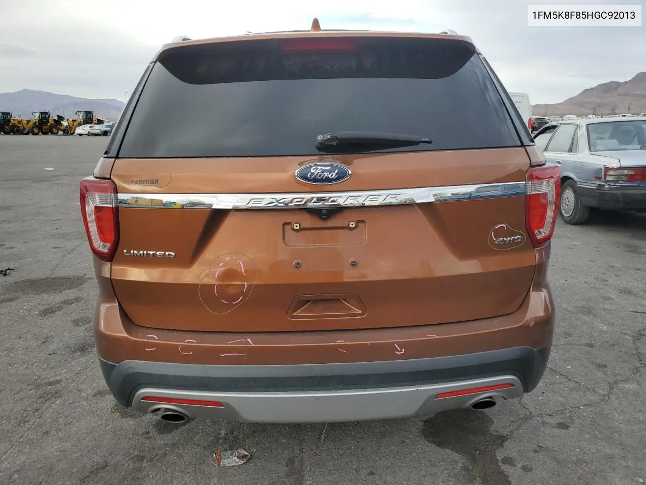 1FM5K8F85HGC92013 2017 Ford Explorer Limited