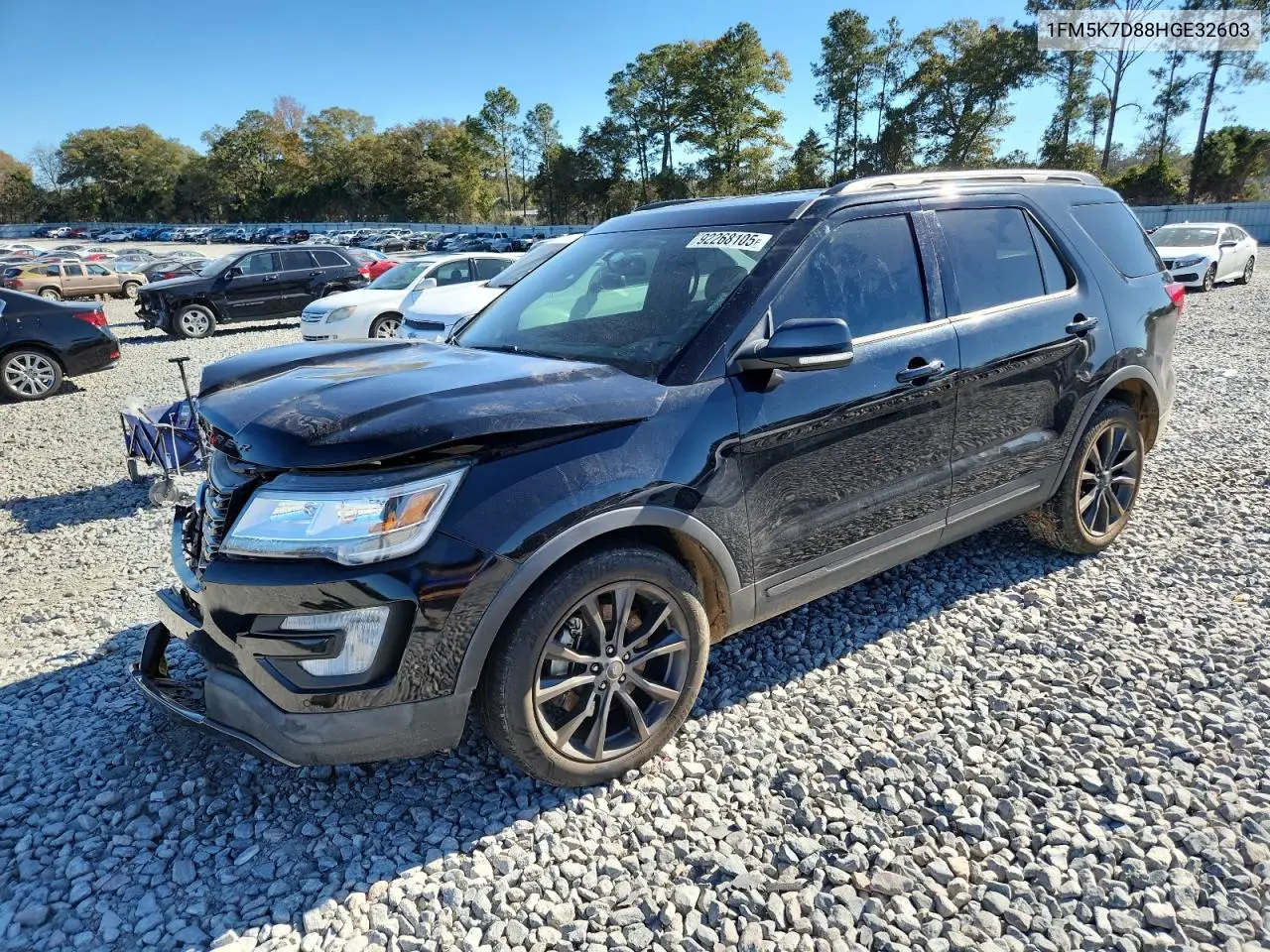 1FM5K7D88HGE32603 2017 Ford Explorer Xlt