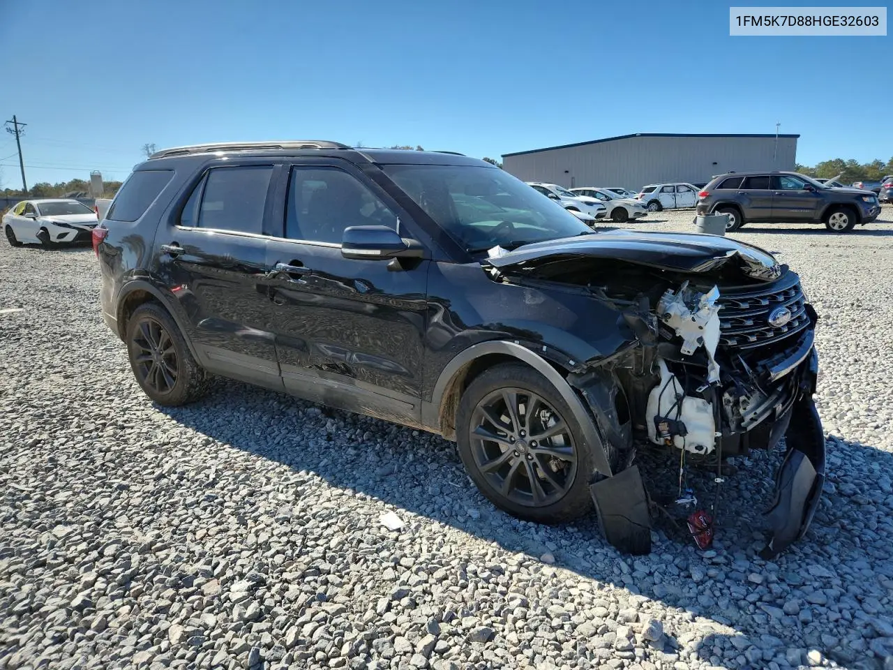 1FM5K7D88HGE32603 2017 Ford Explorer Xlt