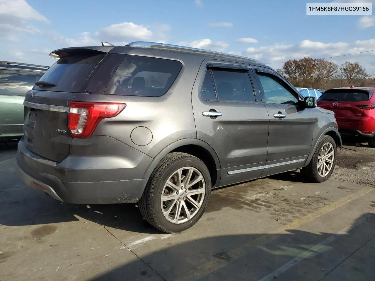 1FM5K8F87HGC39166 2017 Ford Explorer Limited