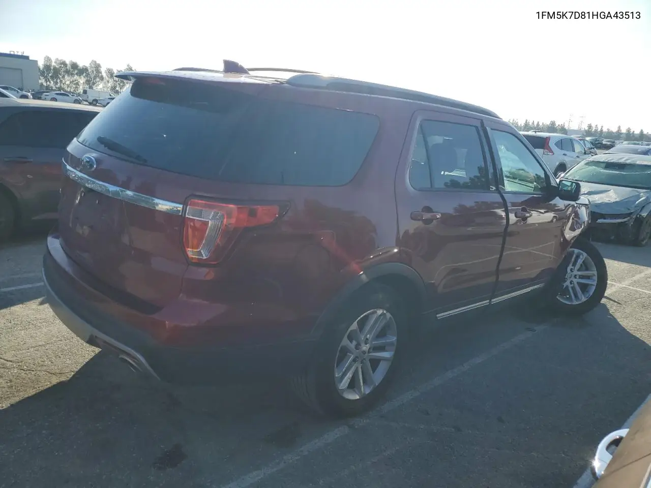 1FM5K7D81HGA43513 2017 Ford Explorer Xlt