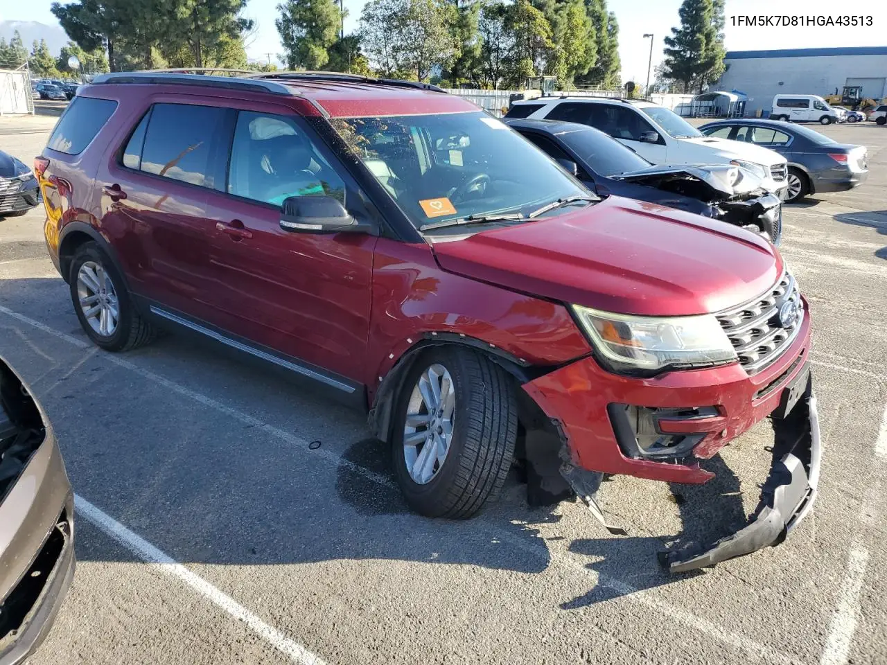 1FM5K7D81HGA43513 2017 Ford Explorer Xlt