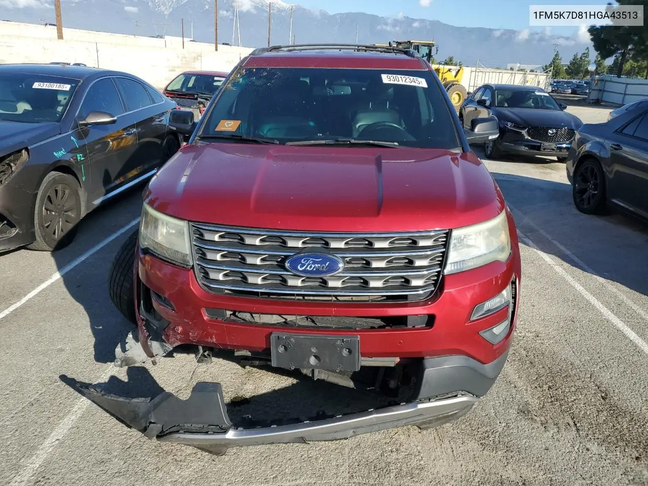 1FM5K7D81HGA43513 2017 Ford Explorer Xlt
