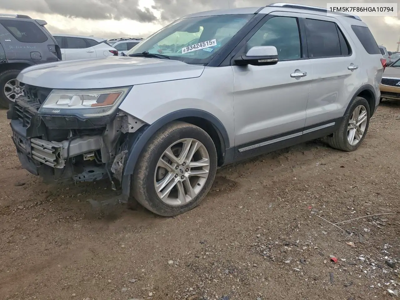 1FM5K7F86HGA10794 2017 Ford Explorer Limited