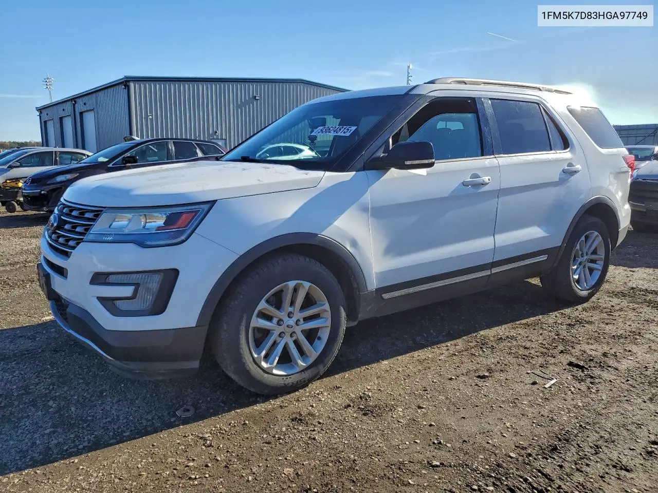 1FM5K7D83HGA97749 2017 Ford Explorer Xlt