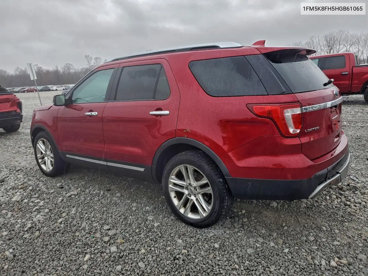 1FM5K8FH5HGB61065 2017 Ford Explorer Limited