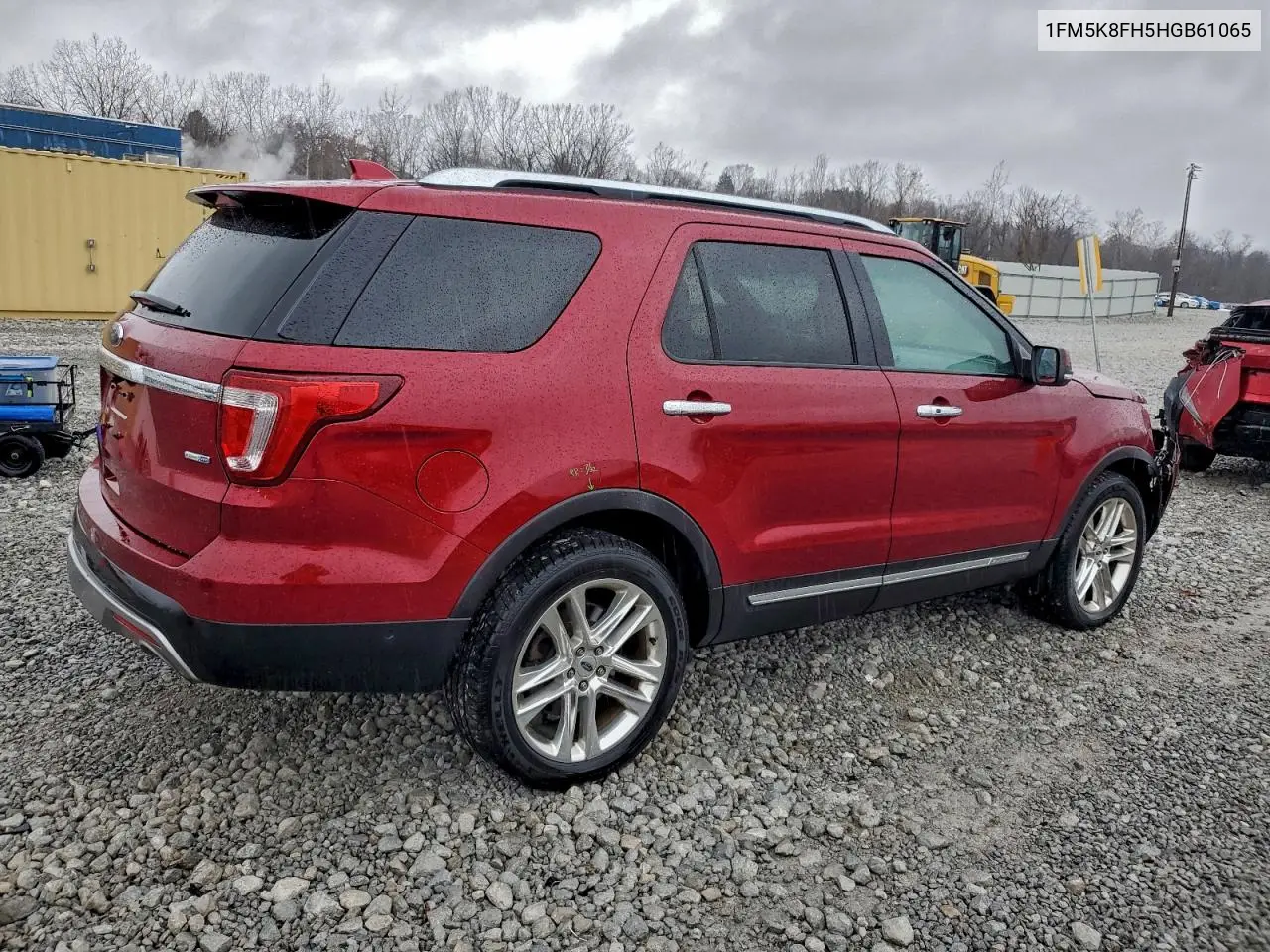 1FM5K8FH5HGB61065 2017 Ford Explorer Limited