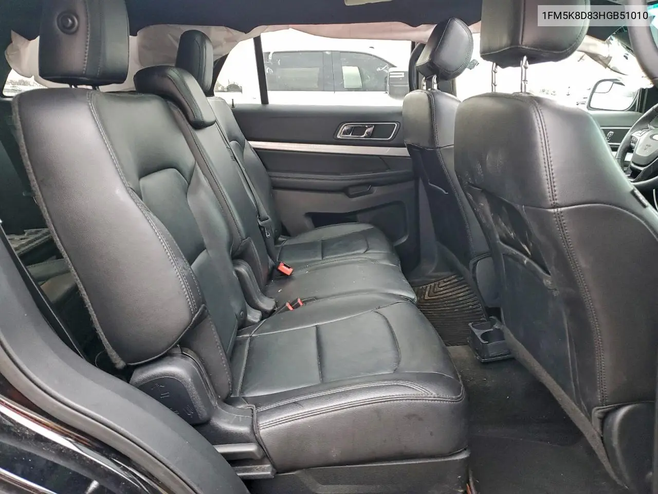 1FM5K8D83HGB51010 2017 Ford Explorer Xlt