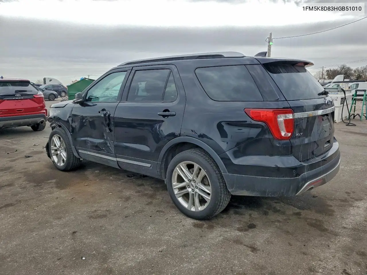 1FM5K8D83HGB51010 2017 Ford Explorer Xlt