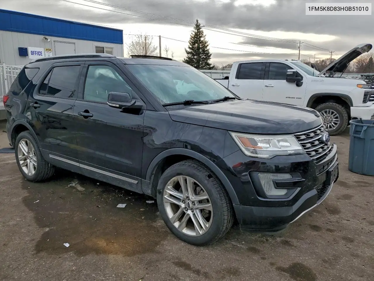 1FM5K8D83HGB51010 2017 Ford Explorer Xlt