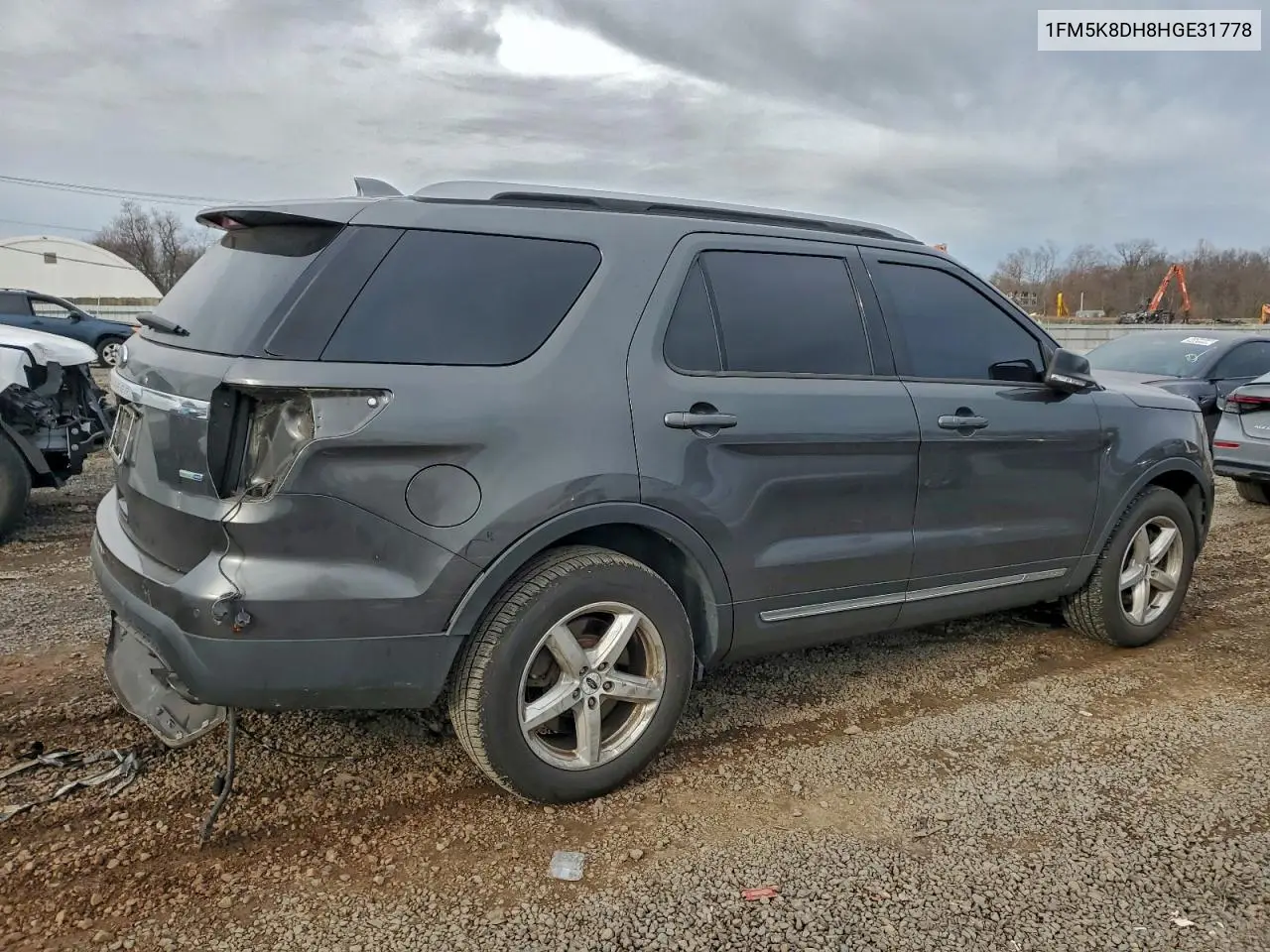 1FM5K8DH8HGE31778 2017 Ford Explorer Xlt