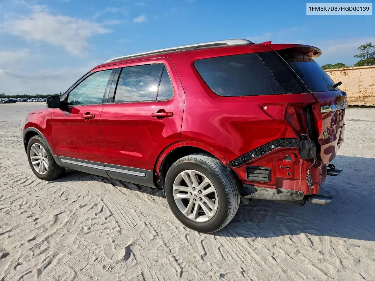 1FM5K7D87HGD00139 2017 Ford Explorer Xlt