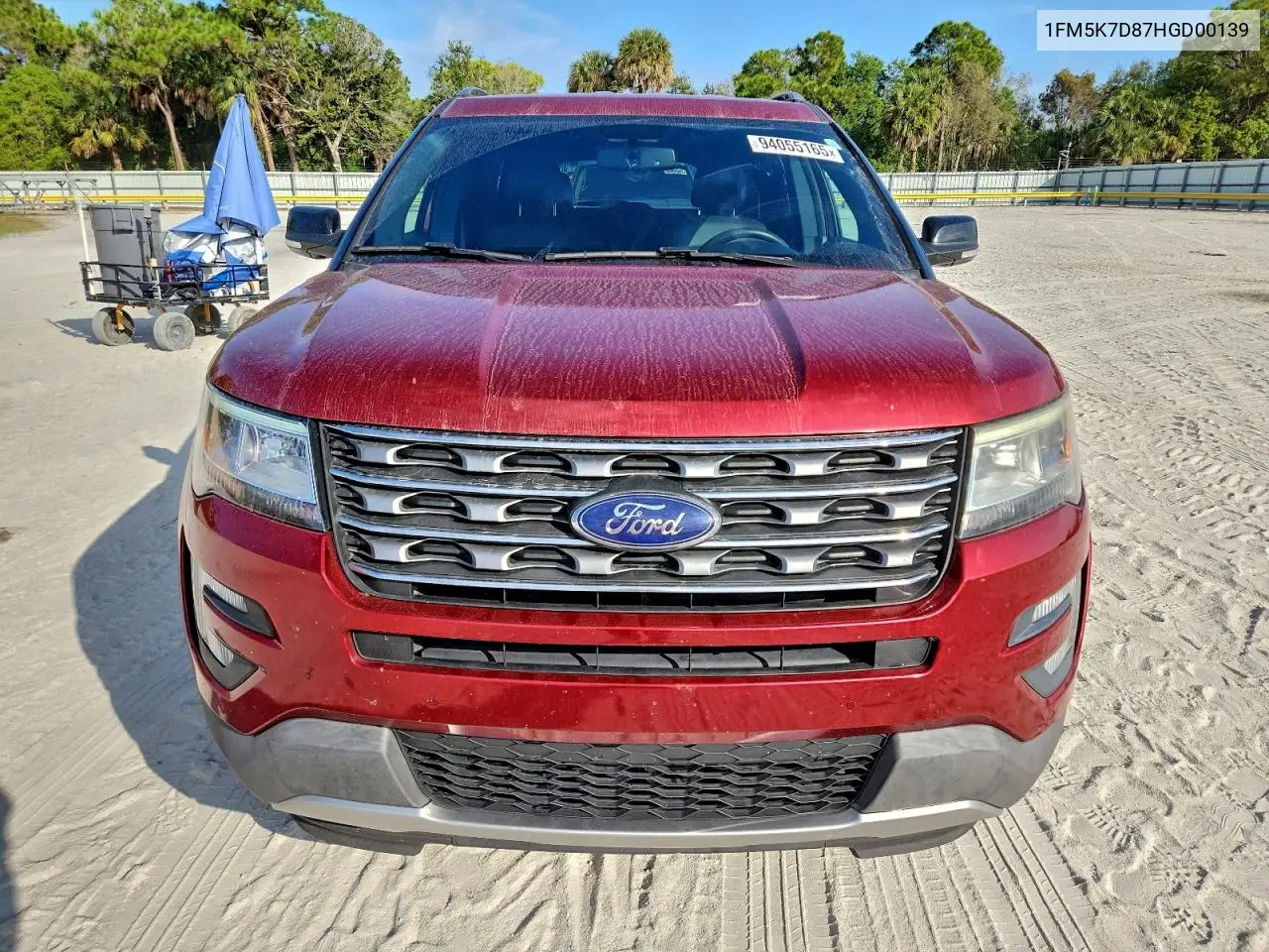 1FM5K7D87HGD00139 2017 Ford Explorer Xlt