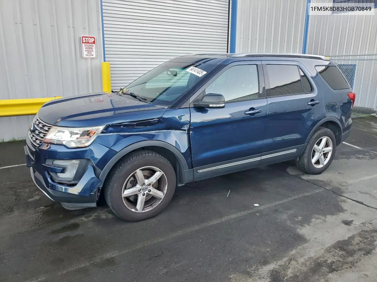1FM5K8D83HGB70849 2017 Ford Explorer Xlt
