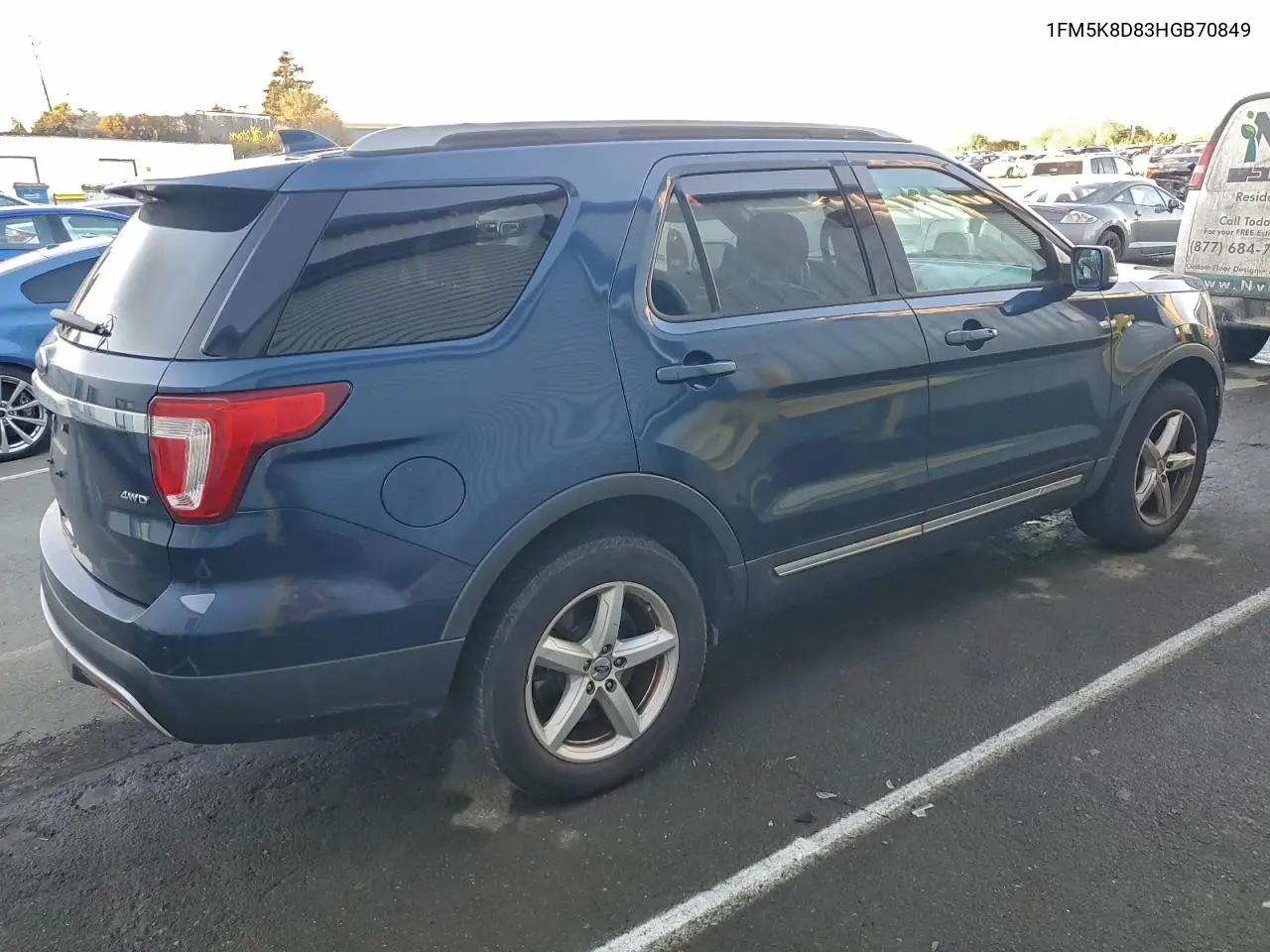1FM5K8D83HGB70849 2017 Ford Explorer Xlt