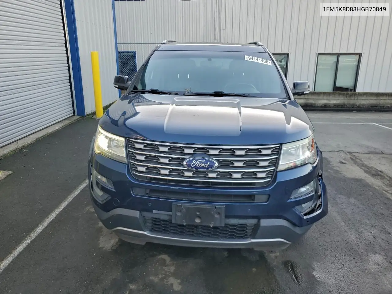 1FM5K8D83HGB70849 2017 Ford Explorer Xlt