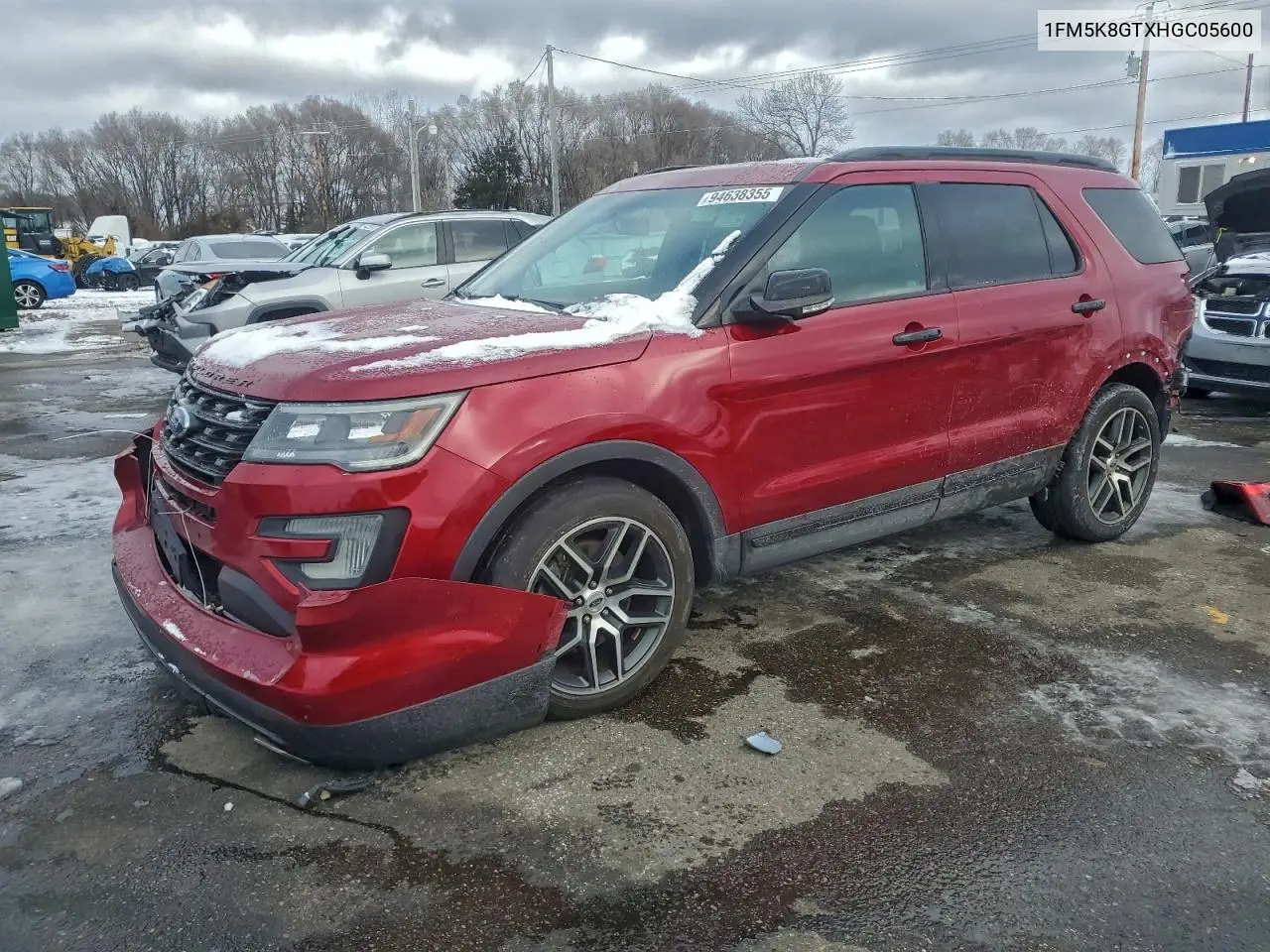 1FM5K8GTXHGC05600 2017 Ford Explorer Sport