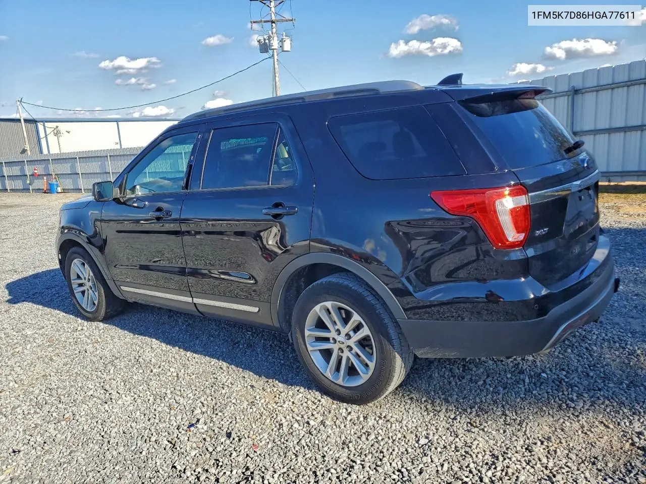 1FM5K7D86HGA77611 2017 Ford Explorer Xlt