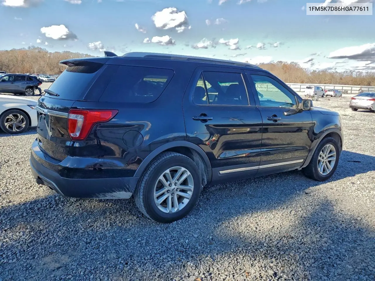 1FM5K7D86HGA77611 2017 Ford Explorer Xlt