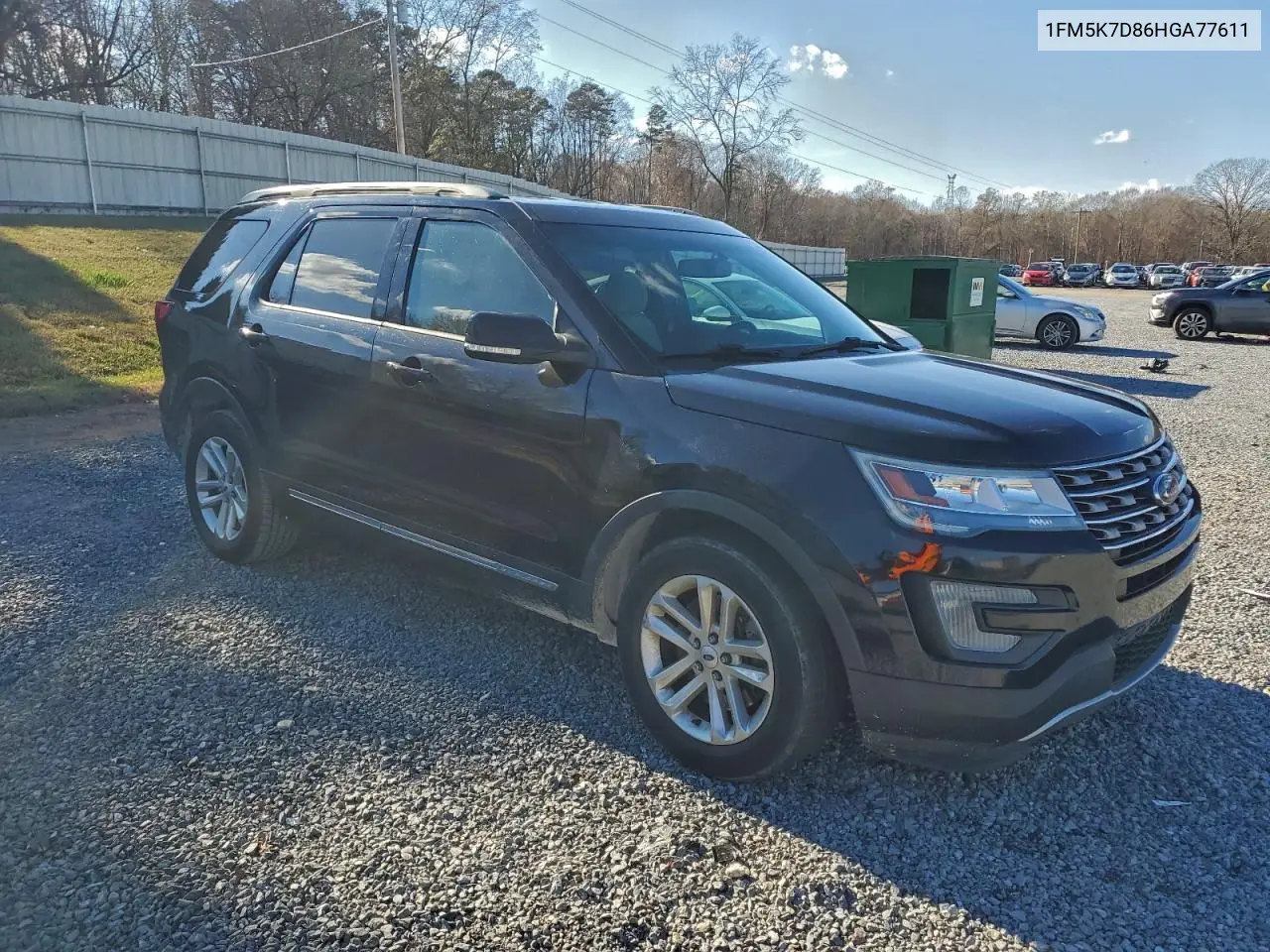 1FM5K7D86HGA77611 2017 Ford Explorer Xlt