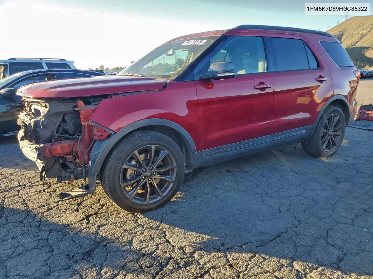 1FM5K7D89HGC85322 2017 Ford Explorer Xlt