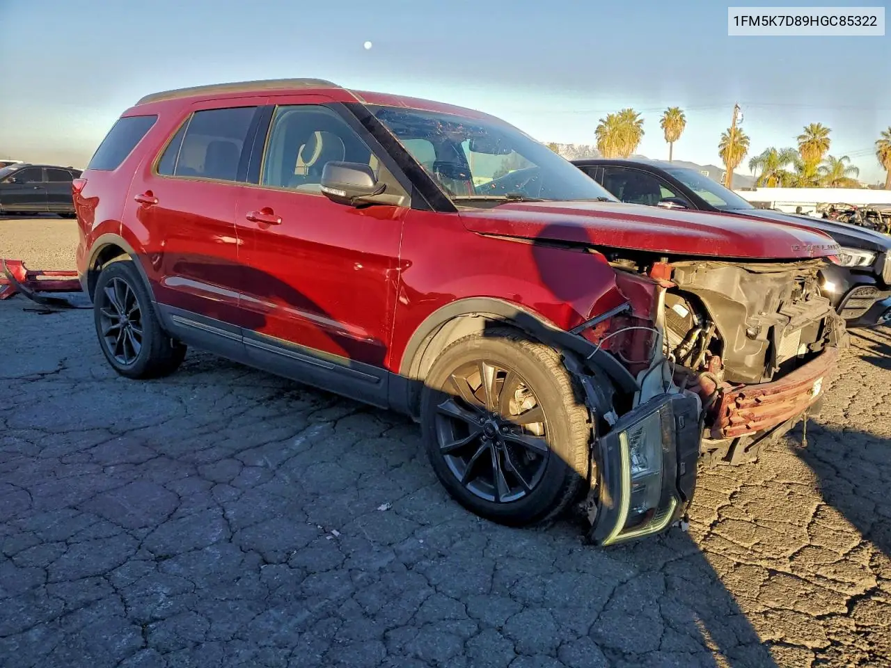 1FM5K7D89HGC85322 2017 Ford Explorer Xlt