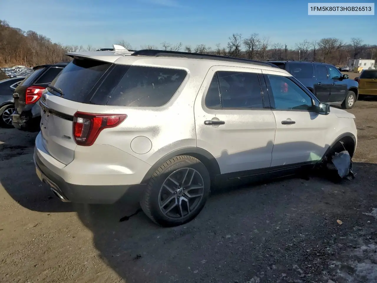 1FM5K8GT3HGB26513 2017 Ford Explorer Sport