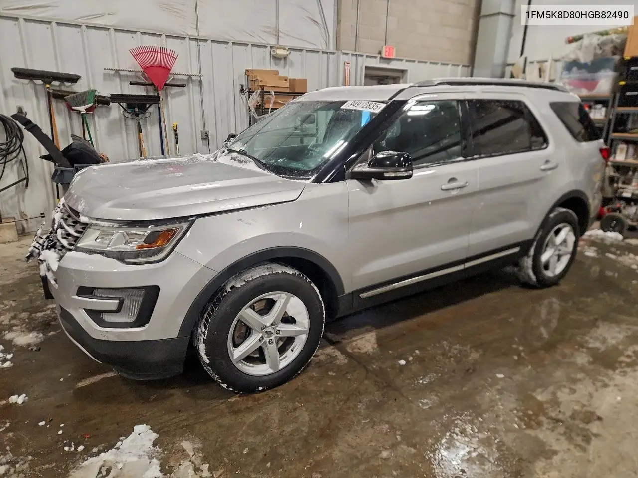 1FM5K8D80HGB82490 2017 Ford Explorer Xlt