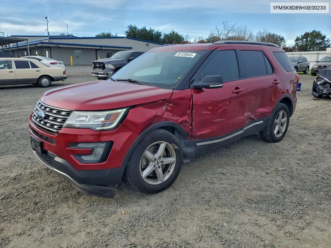 1FM5K8D89HGE00233 2017 Ford Explorer Xlt