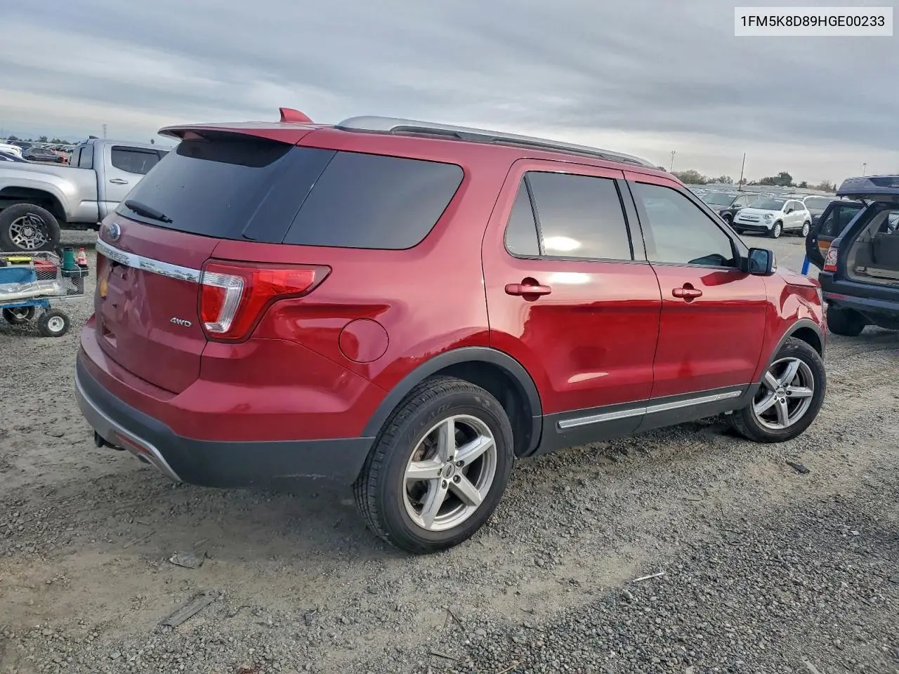 1FM5K8D89HGE00233 2017 Ford Explorer Xlt