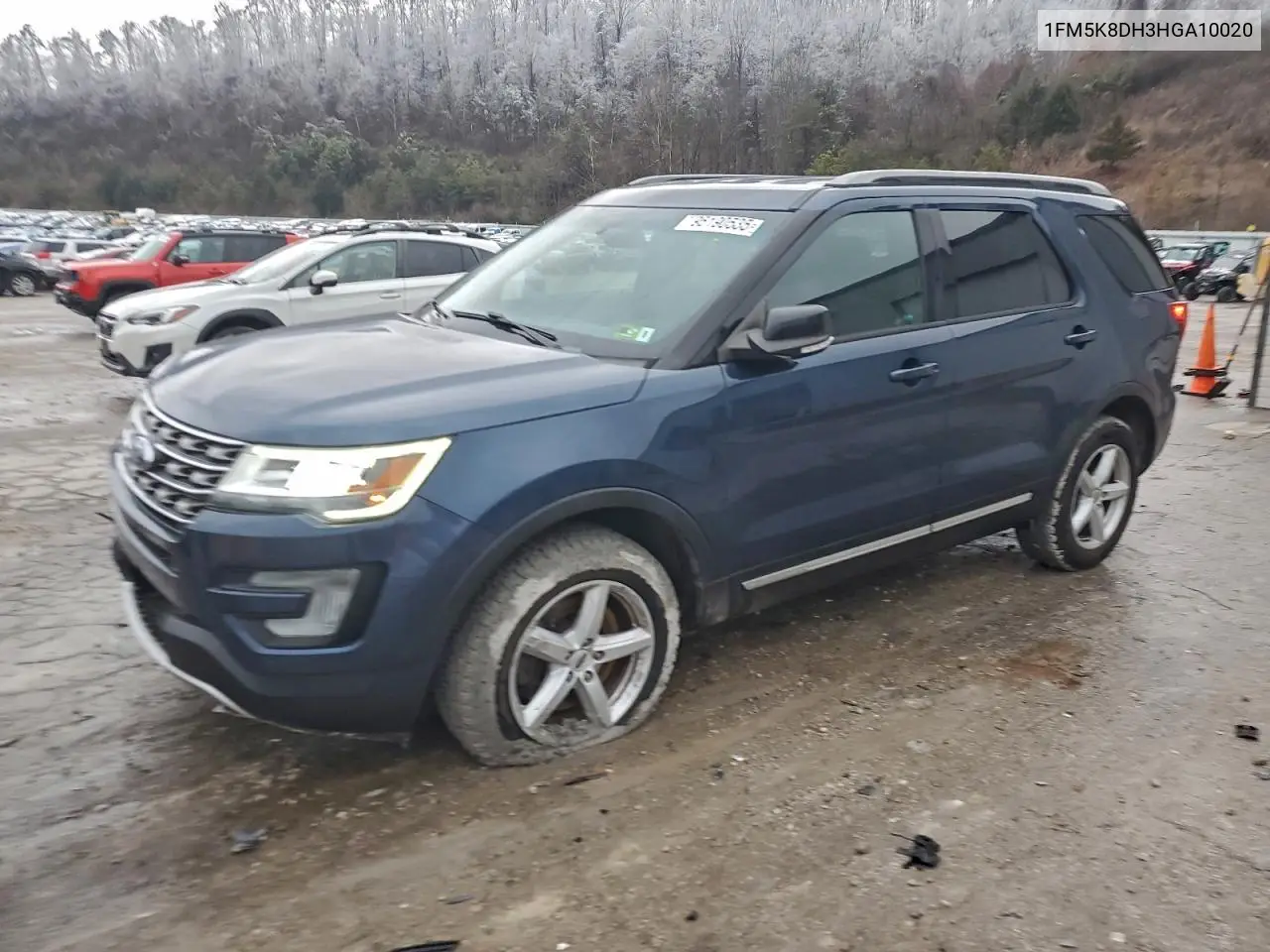 1FM5K8DH3HGA10020 2017 Ford Explorer Xlt