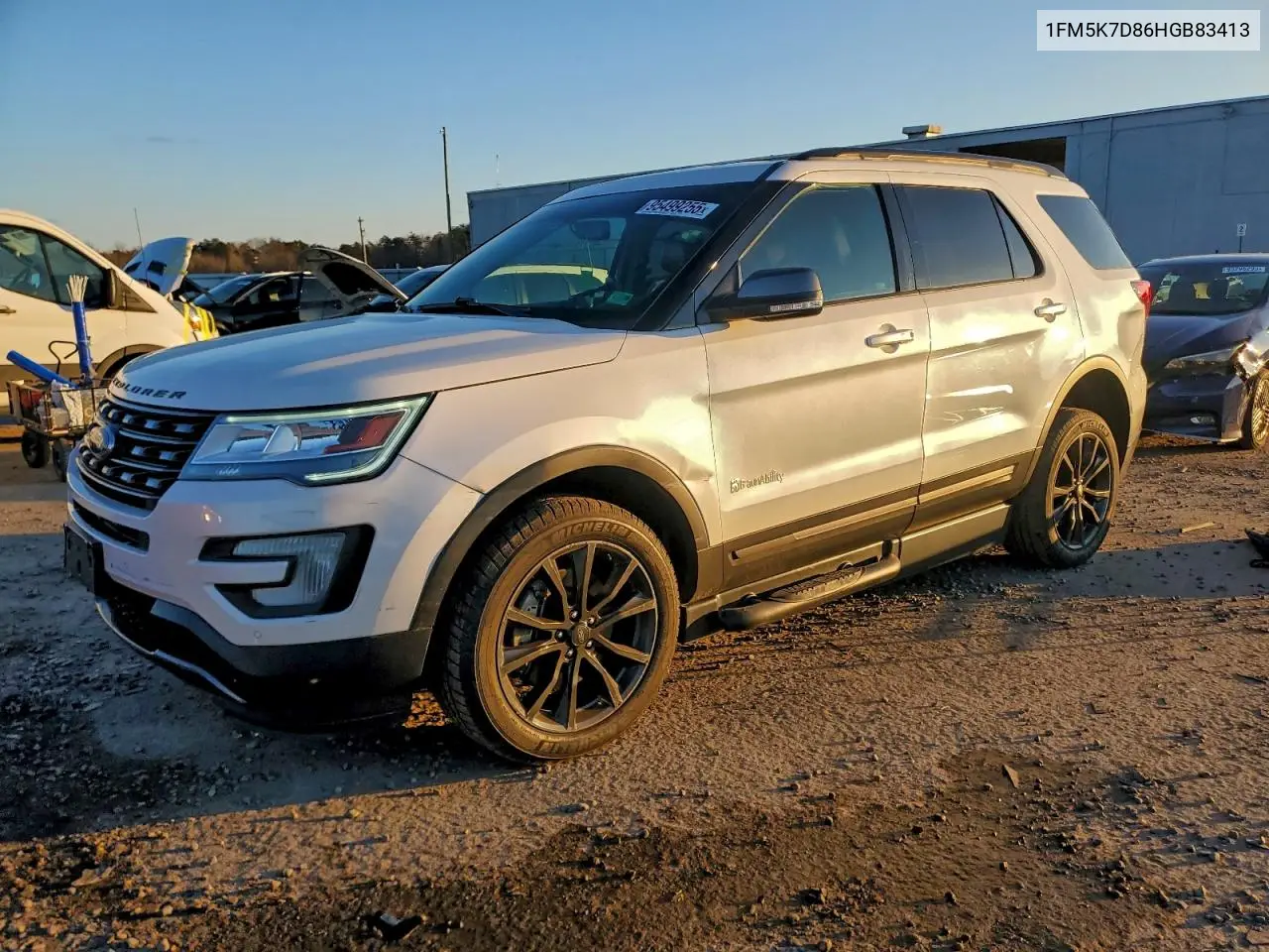 1FM5K7D86HGB83413 2017 Ford Explorer Xlt