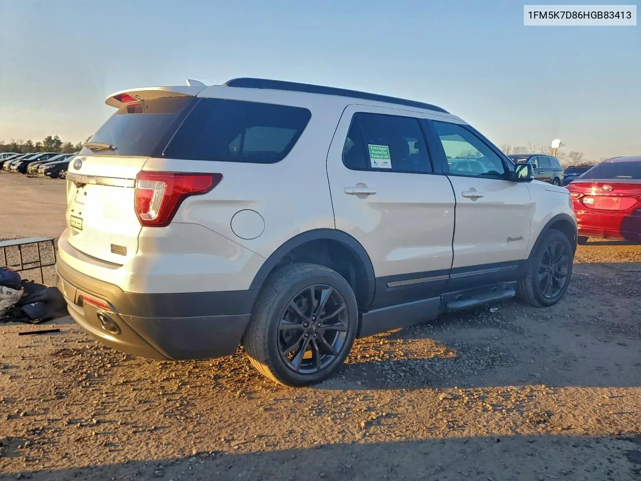 1FM5K7D86HGB83413 2017 Ford Explorer Xlt