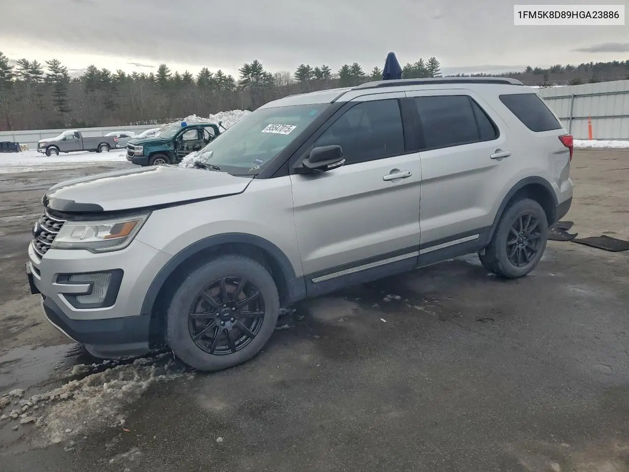 1FM5K8D89HGA23886 2017 Ford Explorer Xlt
