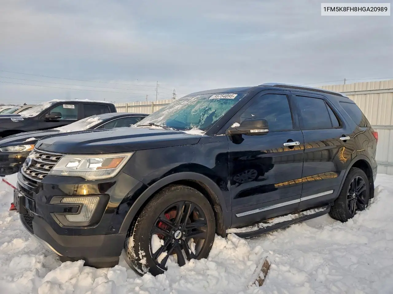 1FM5K8FH8HGA20989 2017 Ford Explorer Limited