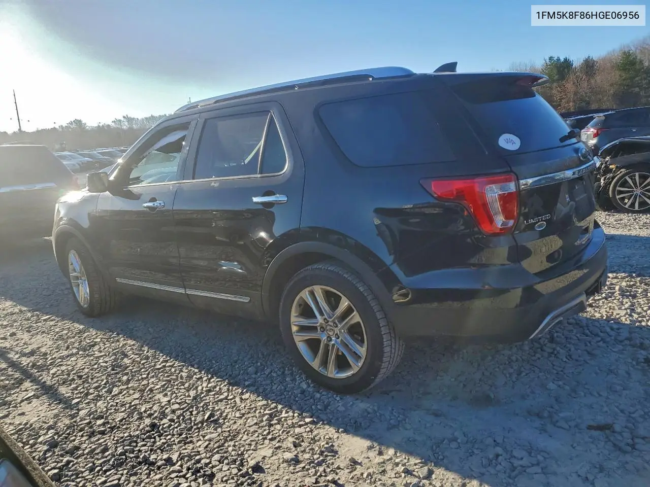 1FM5K8F86HGE06956 2017 Ford Explorer Limited