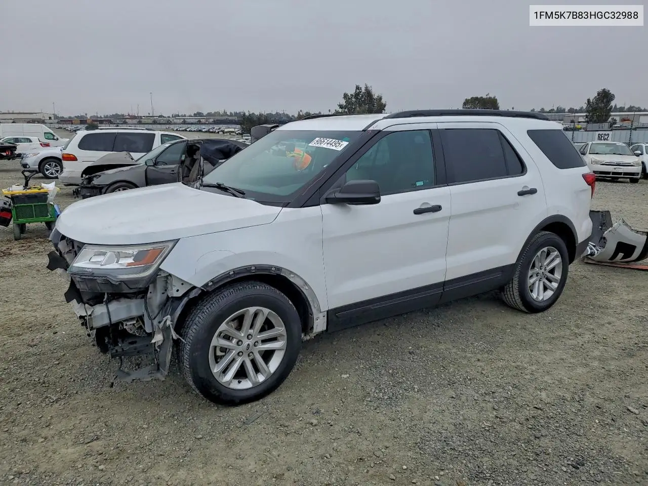 1FM5K7B83HGC32988 2017 Ford Explorer
