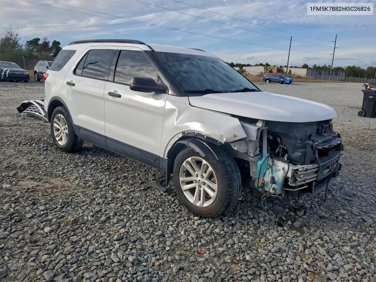 1FM5K7B82HGC26826 2017 Ford Explorer