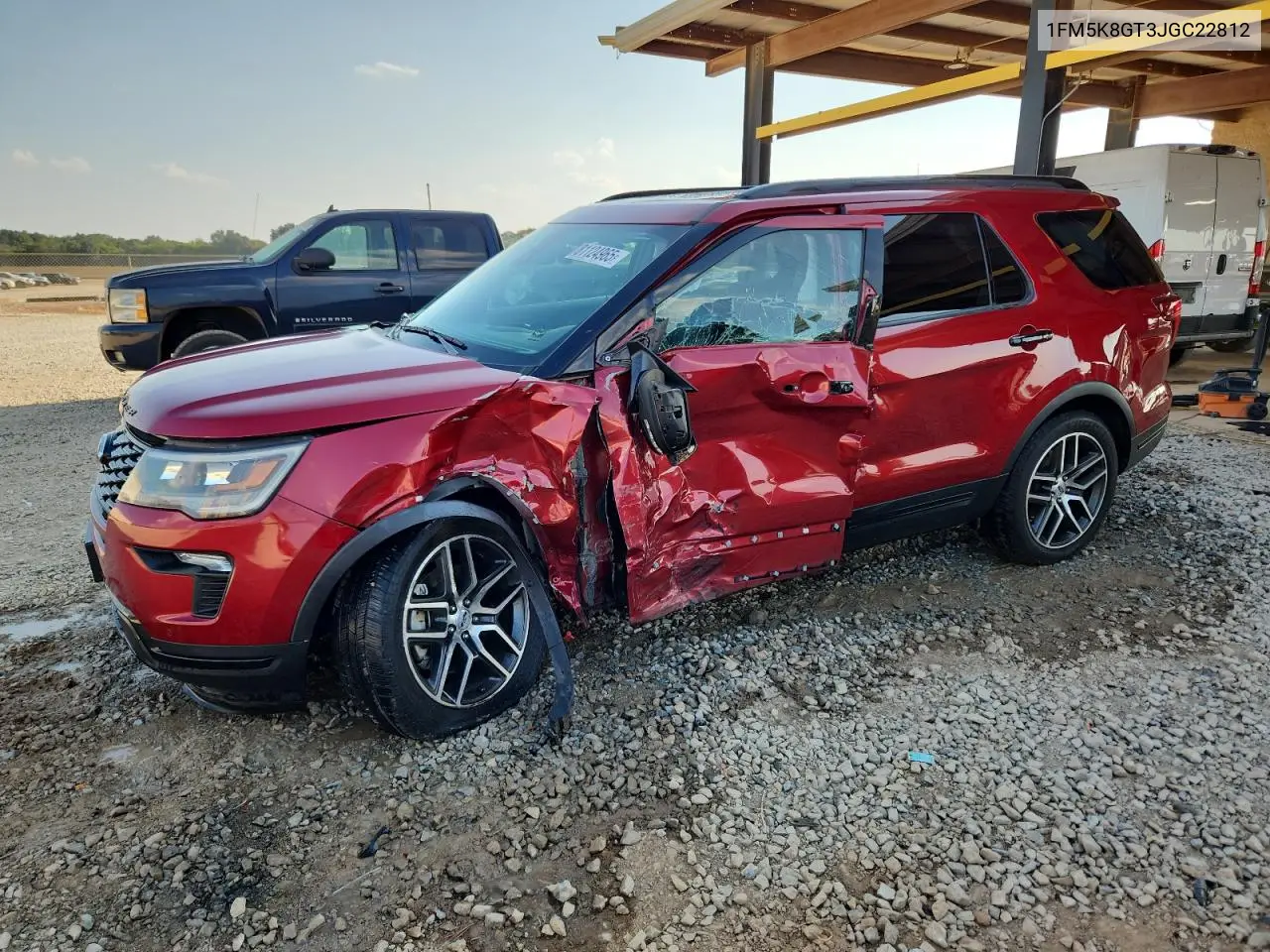 1FM5K8GT3JGC22812 2018 Ford Explorer Sport