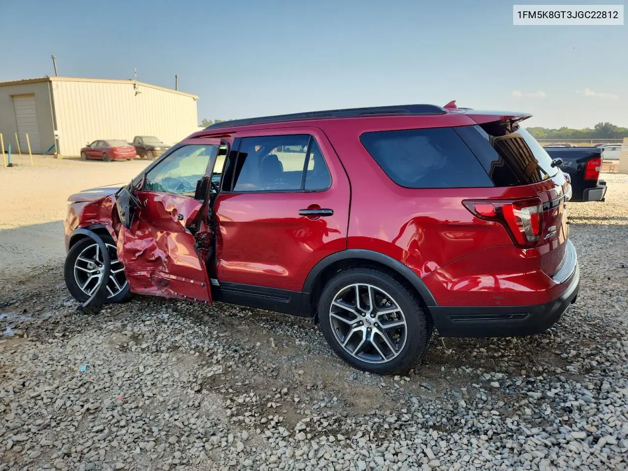 1FM5K8GT3JGC22812 2018 Ford Explorer Sport