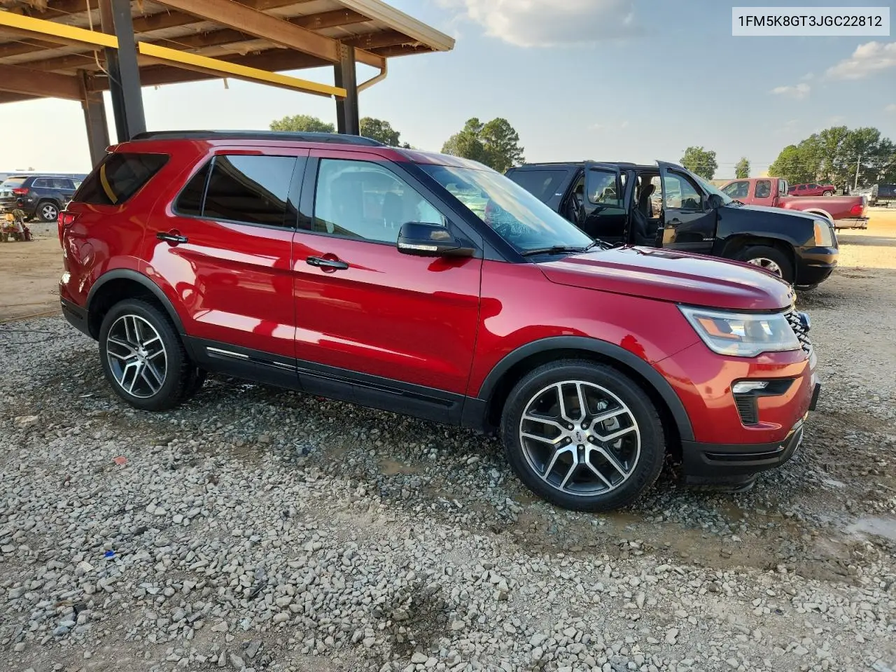 1FM5K8GT3JGC22812 2018 Ford Explorer Sport