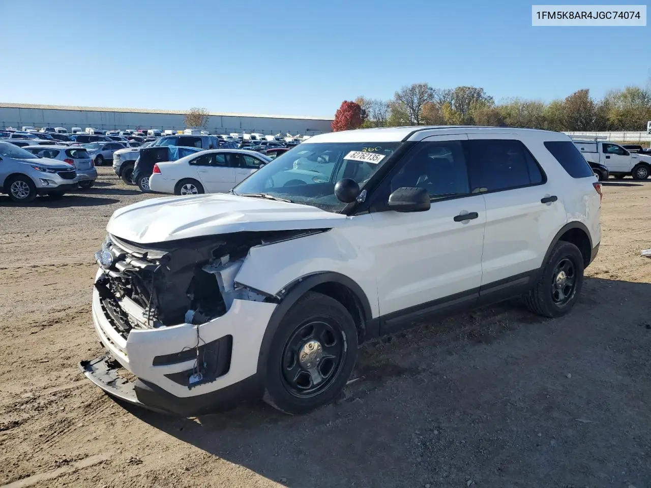 1FM5K8AR4JGC74074 2018 Ford Explorer Police Interceptor