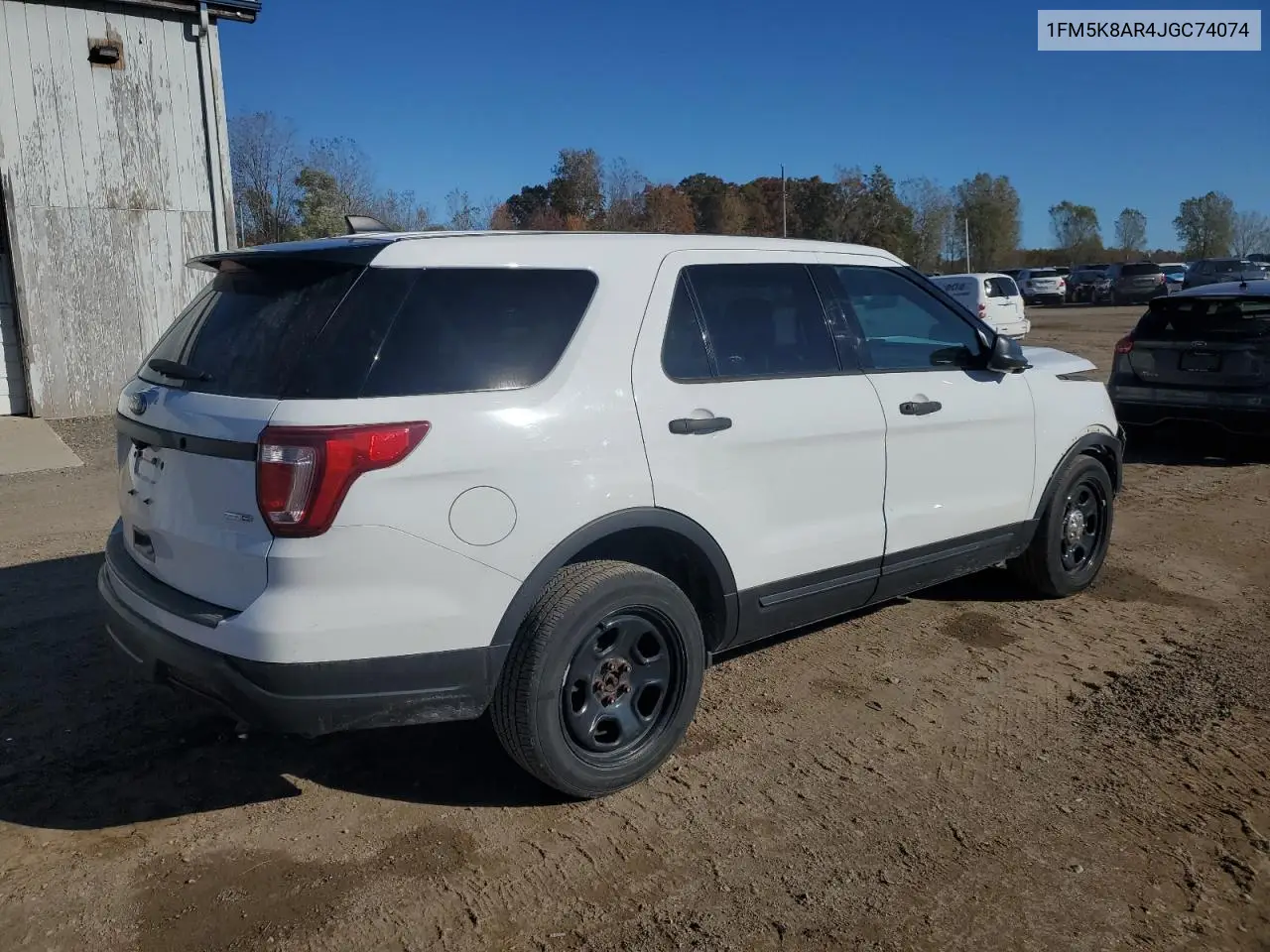 1FM5K8AR4JGC74074 2018 Ford Explorer Police Interceptor