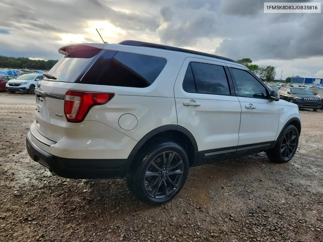 1FM5K8D83JGB35816 2018 Ford Explorer Xlt