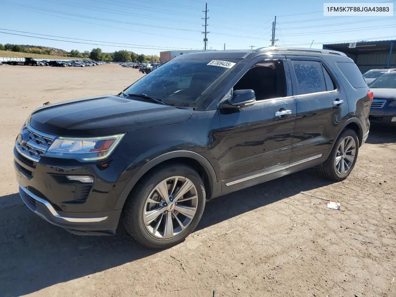1FM5K7F88JGA43883 2018 Ford Explorer Limited