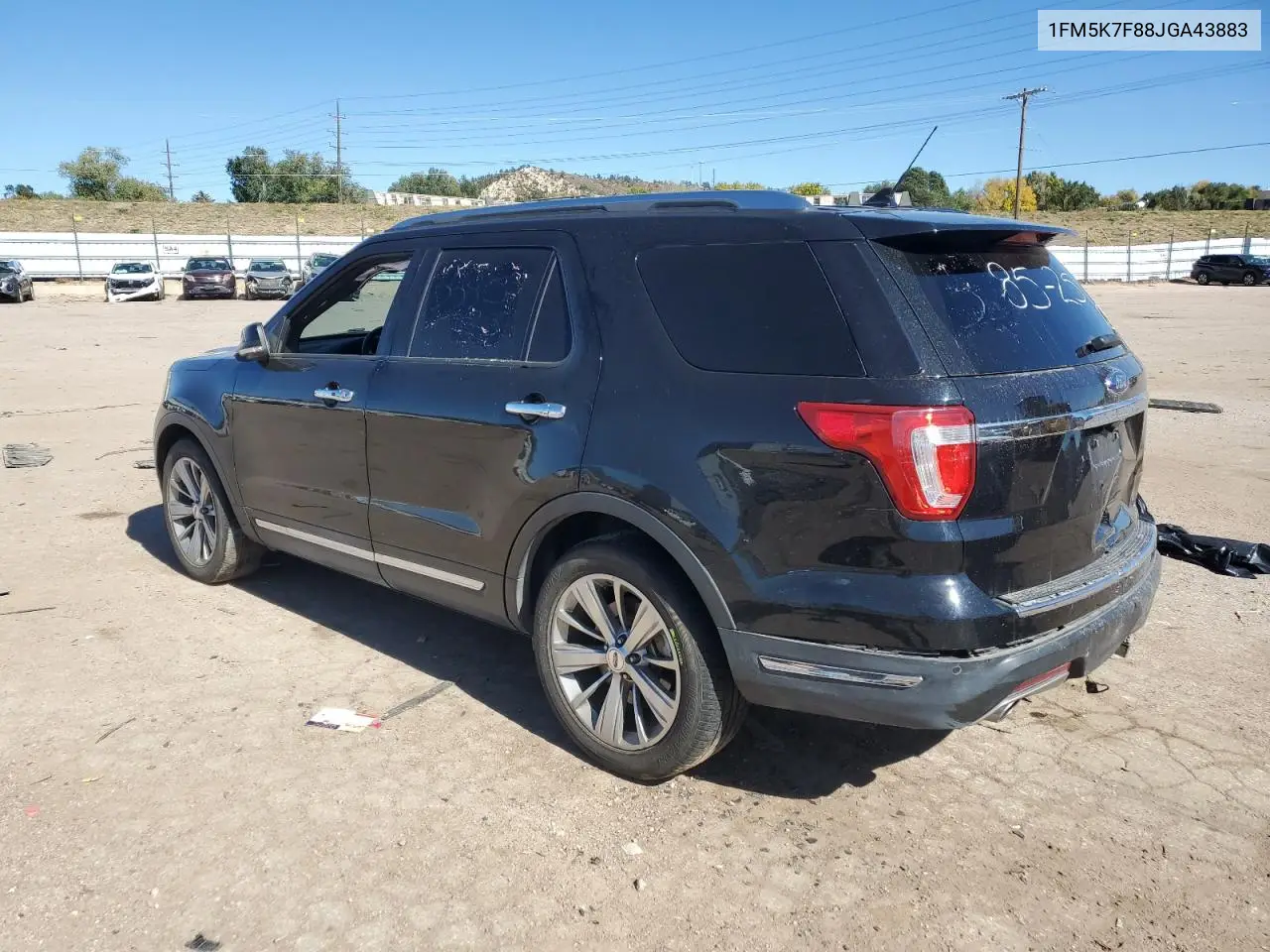 1FM5K7F88JGA43883 2018 Ford Explorer Limited