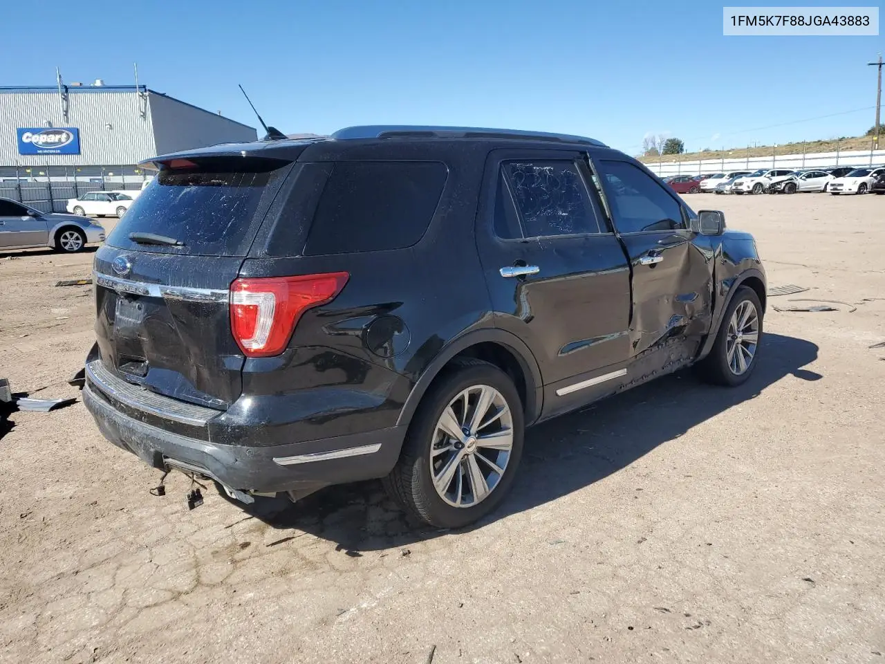 1FM5K7F88JGA43883 2018 Ford Explorer Limited