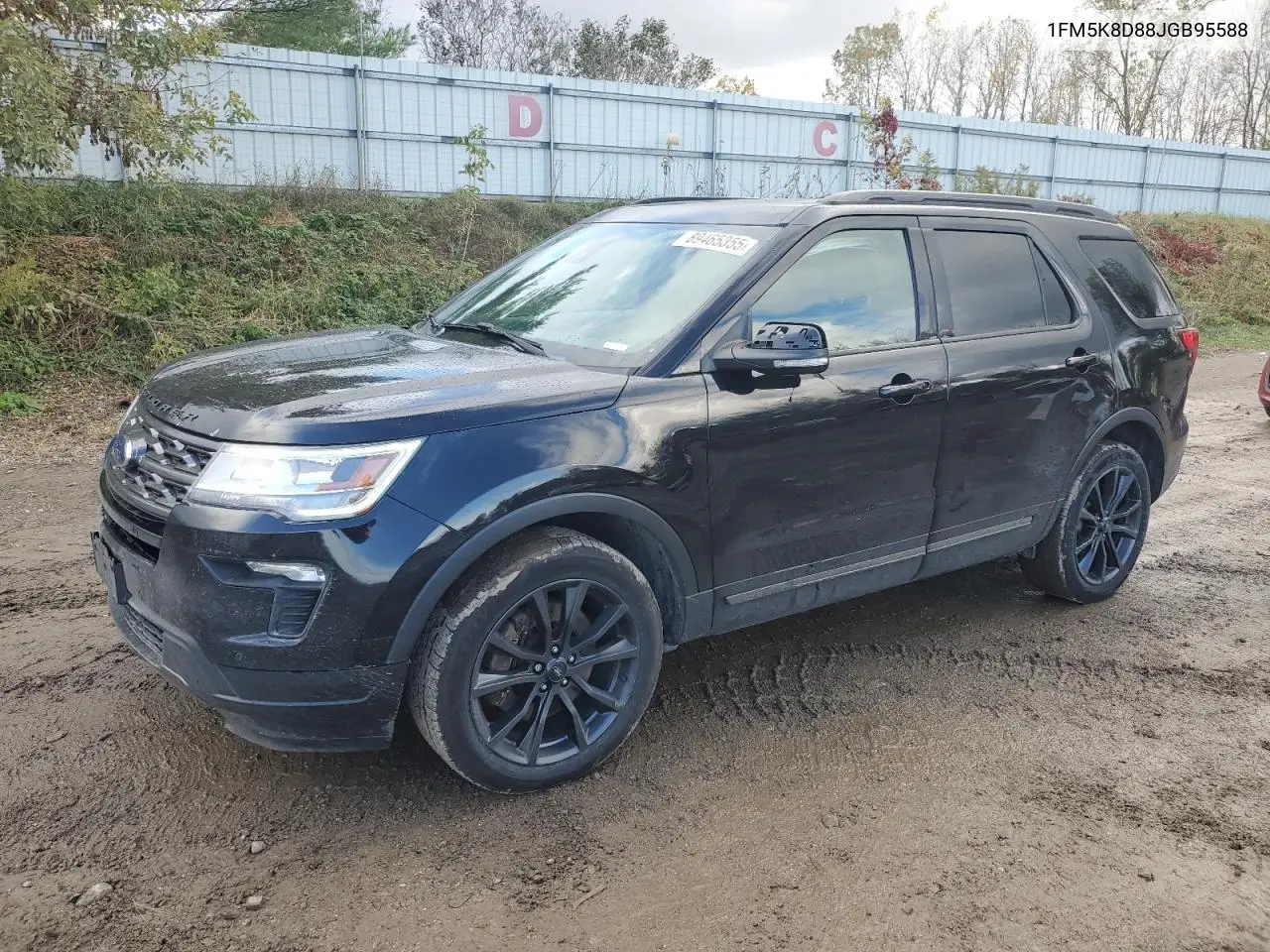 1FM5K8D88JGB95588 2018 Ford Explorer Xlt